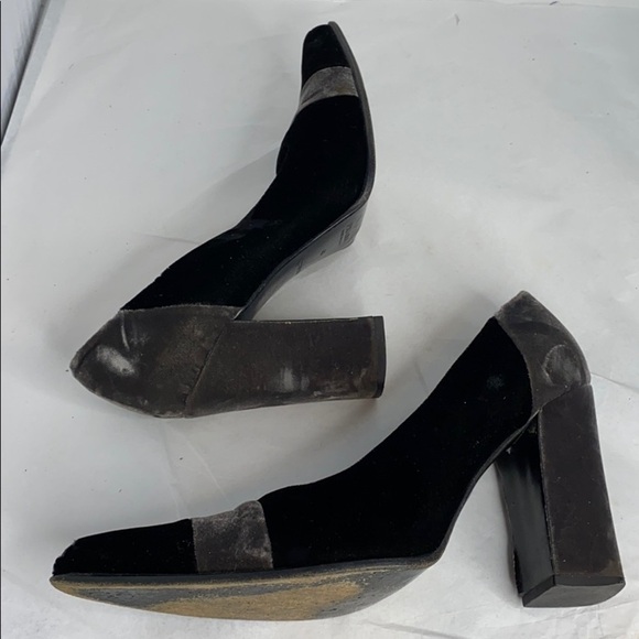 Prada Sz 40 US 10 Grey Crushed Velvet Pumps - Picture 4 of 16